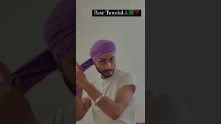 Turban base tutorial pagg tutorial punjabi wattanwalipagg instareels trending trendingshorts [upl. by Yretsym]