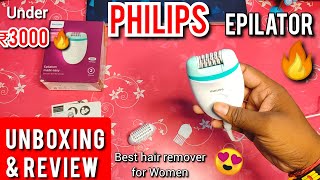 Philips Satinelle Epilator  Unboxing and Review  2 in 1 Shaver and Epilator  Live Demo 🔴 [upl. by Eatnohs]