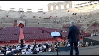 Plácido Domingo sound check Arena di Verona prima del Gala 2023 [upl. by Einafpets]