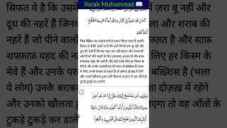 Hindi meaning quran surah Muhammad part2📖surah Muhammad Hindi translationlongshortshortsquran [upl. by Newnorb]