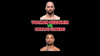 Volkan Oezdemir vs Carlos Ulberg fightfrog fightpick [upl. by Letha190]