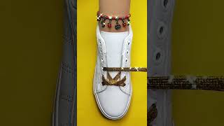 shoes lace styles 4 holes  Tie your shoes  Shoelacing styles shoes shoelaces shoelacing [upl. by Omrellug446]