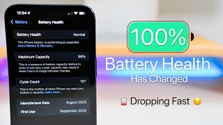 100 Battery Health Has Changed  Dropping Fast [upl. by Pigeon]