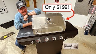 Review of The Affordable Nexgrill 4 Burner Propane Gas Grill in Black with Stainless Steel Lid [upl. by Domenico]