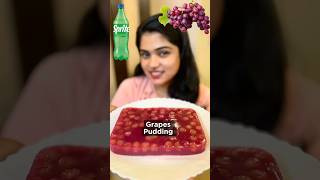 Grapes Pudding 🍇😍👌🏻 pudding malluvlogz food recipe shorts [upl. by Hnilym]