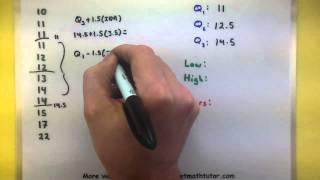 Statistics  How to make a box and whisker plot [upl. by Taffy]