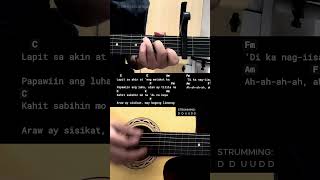 Lapit  Yeng Constantino  Easy Guitar Chords Tutorial For Beginners CHORDS amp LYRICS guitarlesson [upl. by Dnomal]