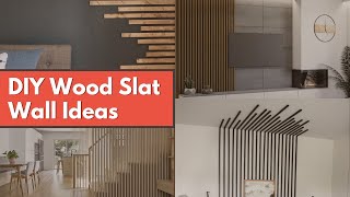 DIY Wood Slat Wall Ideas Transform Plain Walls on a Budget [upl. by Barb]