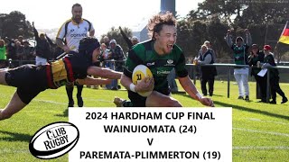 2024 Hardham Cup Final Wainuiomata 24 v ParemataPlimmerton 19 [upl. by Akoek]