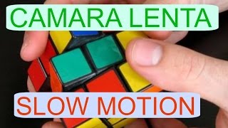 Permutaciones en cámara lenta slow motion del rubik cubo magico wow [upl. by Niassuh]