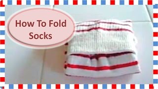 靴下のたたみ方 How to Fold Socks [upl. by Airel]