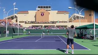 Roger Federer Denis Shapovalov Open Face Backhand Topspin [upl. by Afesoj]