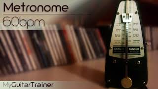 Metronome 60 bpm  MyGuitarTrainer [upl. by Nioe]