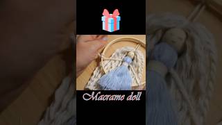 Makramee Mädchen Wandbehang 💇 Macrame Doll Wall Hanging [upl. by Enilkcaj]