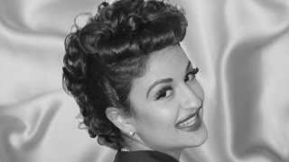 Lucille Ball Inspired Hair Tutorial For Long Hair [upl. by Fulvi]