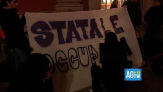 8 marzo gli studenti occupano la Statale di Milano «Luniversità porta avanti la cultura [upl. by Killam113]