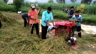 Mini paddy thresher machine  available at sawant agro kolhapur [upl. by Notsniw]