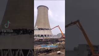 Demolition of Cooling tower [upl. by Namron]