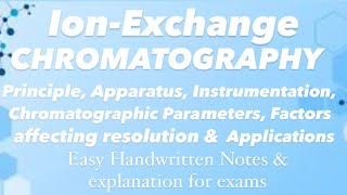 Ion exchange chromatography easy notes  Modern Pharmaceutical Analytical Techniques mpharm bpharm [upl. by Atnuahs]