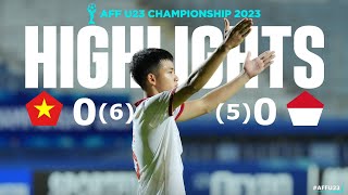 Vietnam 00 Indonesia 65 Pens AFFU23 2023 Final [upl. by Shuman]