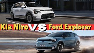 Kia Niro EV advance 2024 VS Ford Explorer RWD Long Range 2024 [upl. by Hoffer]