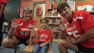 UTRGV Football Visits Edinburg CISD Campuses [upl. by Meneau225]