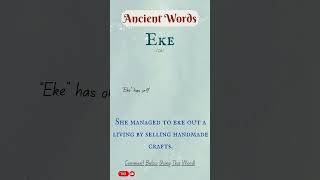 Ancient Words 90 Eke shorts history words [upl. by Eudoca]