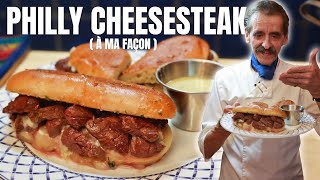 LE PHILLY CHEESESTEAK À MA FAÇON  Une recette de sandwich facile et rapide qui regorge de calories [upl. by Ahsinev]