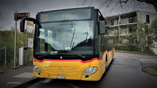 Aesch BL– Ettingen – Hofstetten – Flüh 🚌 [upl. by Nuhsyar]