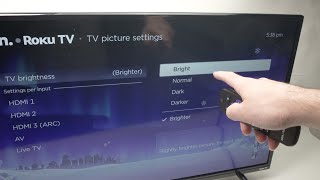 How to Change Screen Brightness on Any Roku TV [upl. by Adrell]