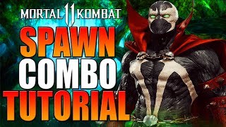 Mortal Kombat 11 Spawn Combo Tutorial  Spawn MK11 Combo Guide [upl. by Oeramed]