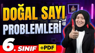 6 Sınıf Matematik  Doğal Sayı Problemleri Çözümü  PDF Kaynak [upl. by Hoon534]