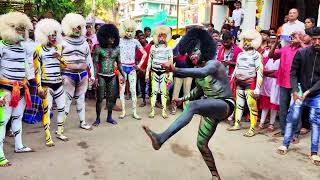 Pili Nalike  Tiger Dance Perfomance  Pili Yesa  Bengaluru Pallaki festival Pili Vesha Tiger Dance [upl. by Bidget609]