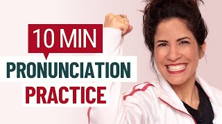 10 MIN English Pronunciation Practice [upl. by Wyler5]