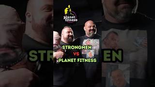 Brian Shaw amp Eddie Hall vs Planet Fitness shorts strength [upl. by Bridges574]