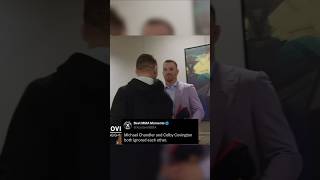 Michael Chandler amp Colby Covington completely ignore each other [upl. by Yelad184]