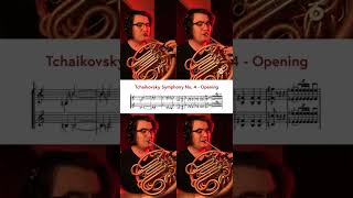 Tchaikovsky Symphony No 4 Opening Horn Excerpt [upl. by Zischke]