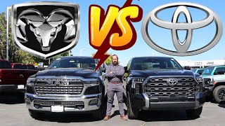 This Is A New Low For Ram 2025 Toyota Tundra Platinum vs 2025 Ram 1500 Limited [upl. by Nahgeem]