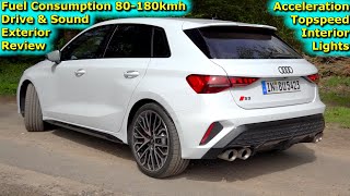 2024 Audi S3 Sportback TFSI Quattro equipped with Akrapovic Exhaust 333 PS TEST DRIVE [upl. by Silvanus]