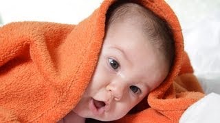 How to Dry a Baby after a Bath  Infant Care [upl. by Janeen]