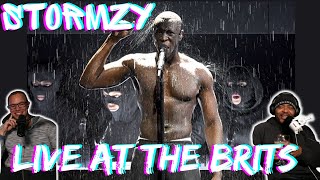 Stormzy Leaves Heart on BRITS STAGE  Americans React to Stormzy Live at the Brits 2018 [upl. by Reinertson264]