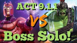 MCOC  ACT 911  Magneto VS Gladiator Hulk  Boss Solo [upl. by Ebony]