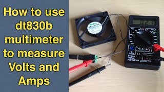 How to use a multimeter to test voltage and measure current  dt830b digital multimeter tutorial [upl. by Garcon]