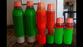 NEW DIY colored powder nosecone for airsoft mortar projectile [upl. by Ahsenahs662]