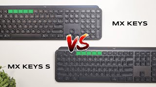 Logitech MX Keys vs MX Keys S Keyboard  5 Differences [upl. by Ohare]