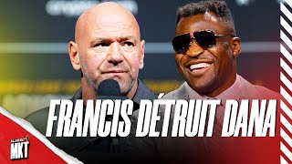 FRANCIS NGANNOU RÉPOND AUX ATTAQUES DE DANA WHITE [upl. by Kolva]