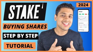 Stake Tutorial  How To Buy amp Sell Shares – StepByStep Guide For Beginners in 2024 [upl. by Kondon]