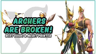 CALL OF DRAGONS COMPLETE ARCHER GUIDE Best Hero Pairings Artifacts Talents and More ft Meowers [upl. by Oiziruam]