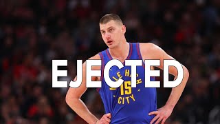 Nikola Jokic Ejected On Serbian Heritage Night Crowd Boos Nuggets Still Win  NBA Pod NBHVault [upl. by Aenal]