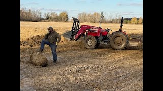 PondWetland Build Day 9 Digging With The Massey Part 1 4K [upl. by Anas]